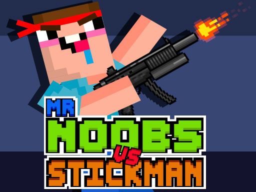 Mr Noobs vs Stickman - browser game screenshot