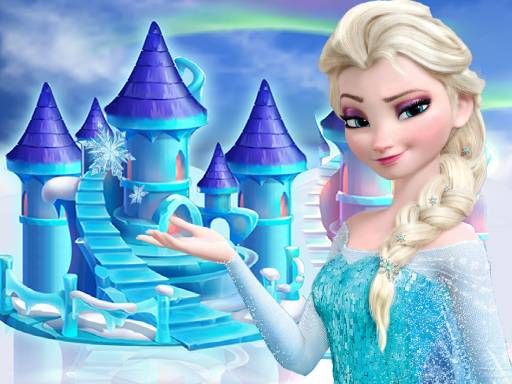 princess frozen doll house decoration - browser game screenshot