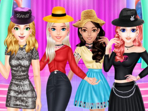 Girls K-POP Fashion Style - browser game screenshot