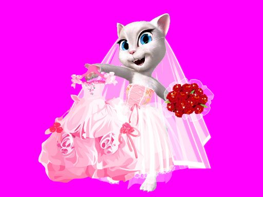 Talking Tom Angela City Wedding Boutique	 - browser game screenshot