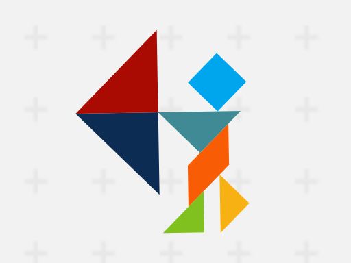 TRZ Tangram - browser game screenshot