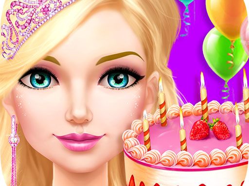 Princess Birthday Bash Salon - browser game screenshot