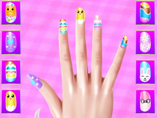 Easter Nails Design - browser game screenshot