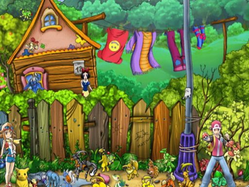 Hidden pokemon - browser game screenshot