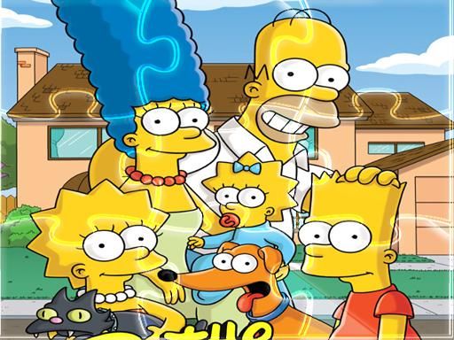 Simpsons Match3 Puzzle - browser game screenshot