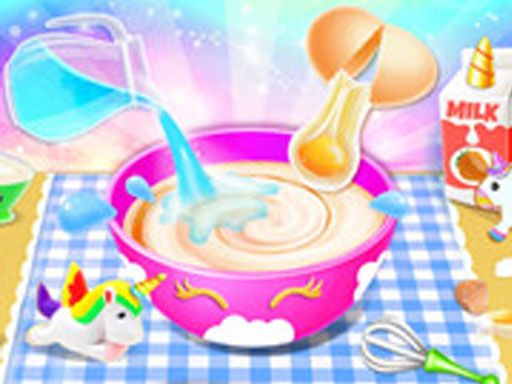 Unicorn Cake Make - browser game screenshot