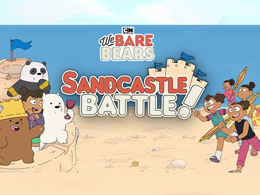 SandCastle Battle - We Bare Bears - browser game screenshot