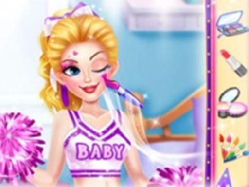 Vampire Princess Cheerleader Girl Makeover - browser game screenshot