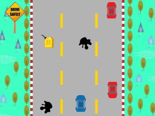 Car on The Road - browser game screenshot
