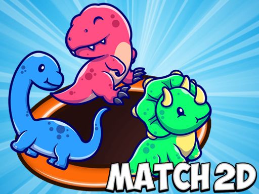 Match 2D Dinosaurs - browser game screenshot