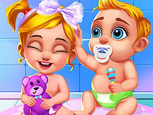 Newborn Sweet Baby Twins - browser game screenshot