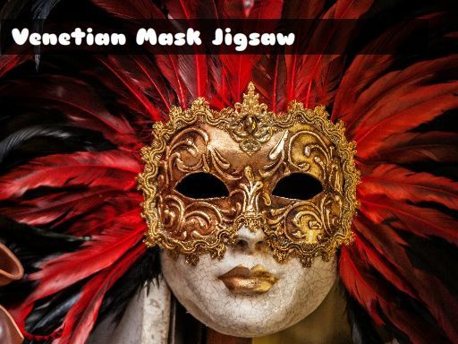 Venetian Mask Jigsaw - browser game screenshot