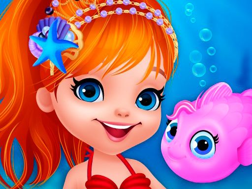 Cute Mermaid Dress Up - browser game screenshot