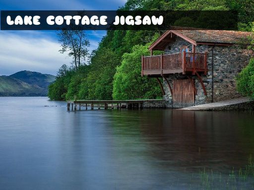 Lake Cottage Jigsaw - browser game screenshot