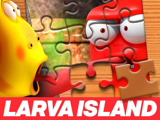 larva island Jigsaw Puzzle - browser game screenshot