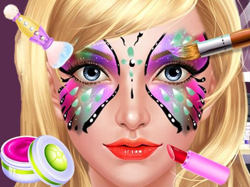 Face Paint Salon - browser game screenshot