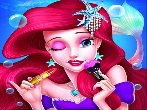 Mermaid Princess Makeup - Girl Fashion Salon game  - browser game screenshot