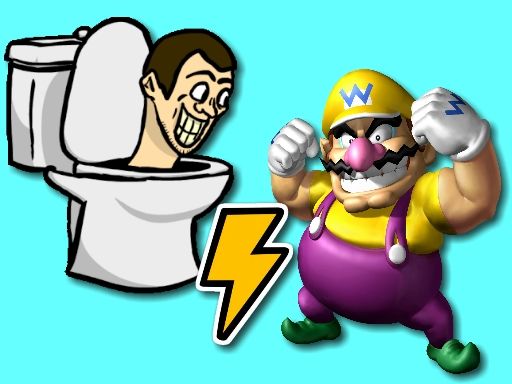 Skibidi Toilet vs Wario - browser game screenshot