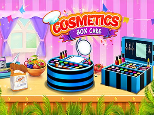 Makeup and Cosmetic Box Cake 2022 - browser game screenshot