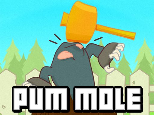 Pum Mole Whack a Mole - browser game screenshot