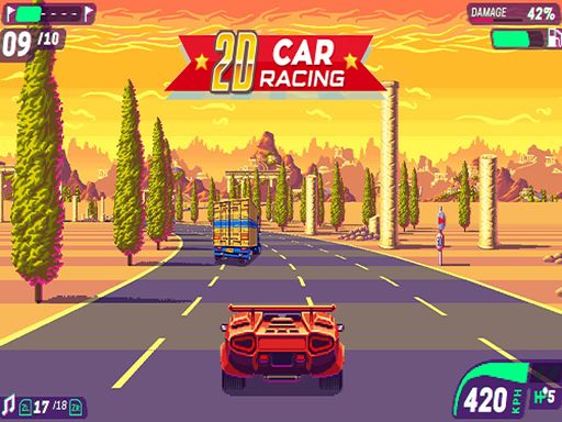 Car Race 2D - browser game screenshot