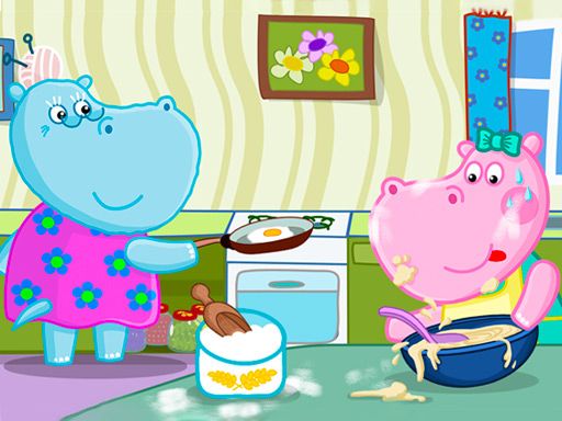 Hippo Cooking School - browser game screenshot