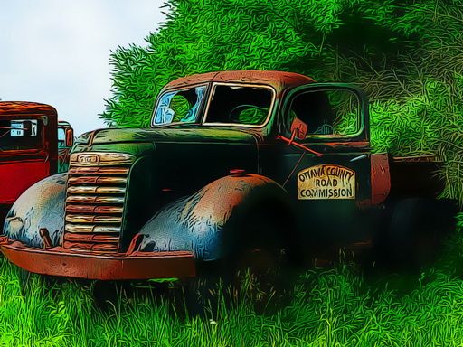 Old Rusted Trucks - browser game screenshot