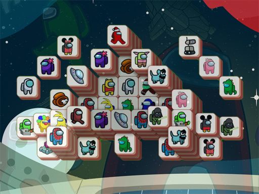 Among Mahjong Tiles - browser game screenshot