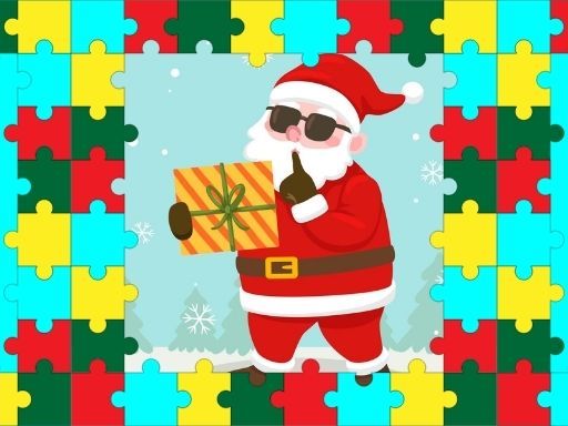 Santa Puzzle For Kids - browser game screenshot