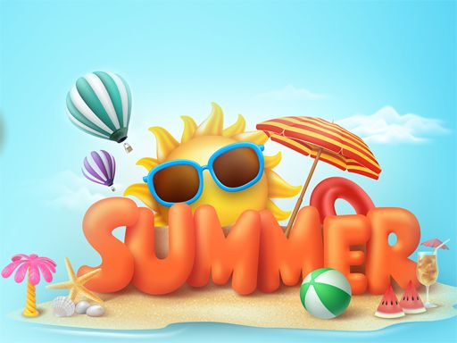 Happy Summer Jigsaw Puzzle - browser game screenshot
