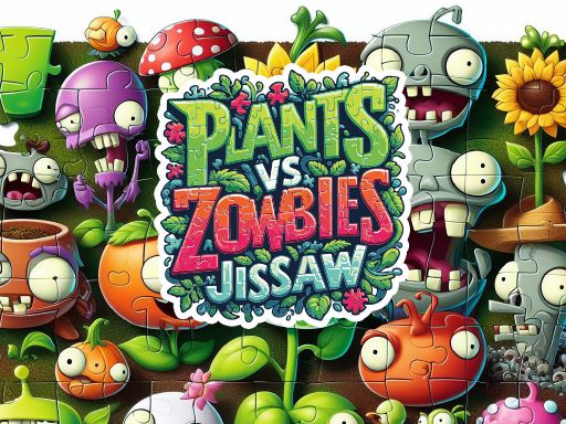 Plants vs Zombies Jigsaw Plants vs Zombies Jigsaw - browser game screenshot