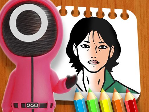 Squid Game Coloring Book - browser game screenshot