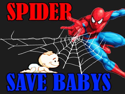 Spider Man Save Babys - browser game screenshot