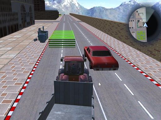 Tractor Driving Garbage collect - browser game screenshot