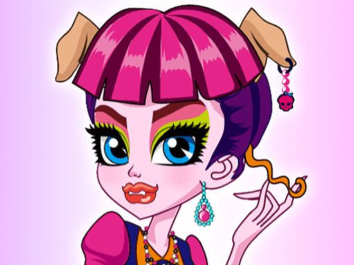 Monster High Makeup - browser game screenshot