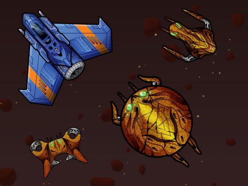UFO Attack - browser game screenshot