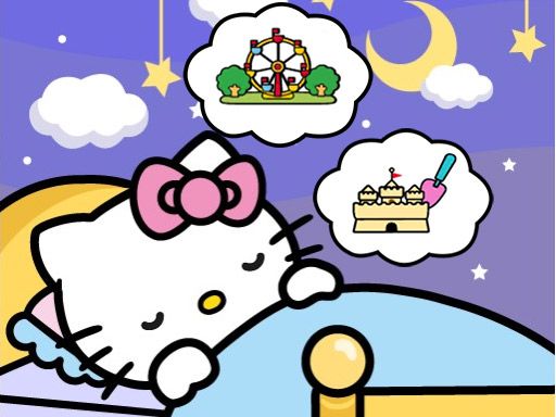 Hello Kitty Good Night - browser game screenshot