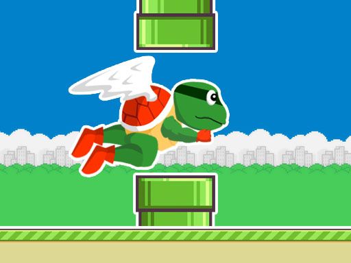 Flappy Turtle - browser game screenshot