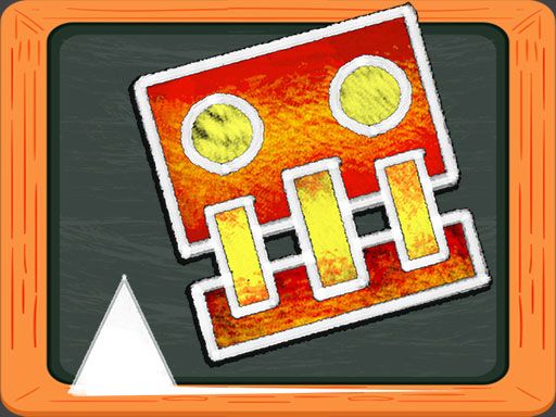 Geometry Dash Blackboard - browser game screenshot