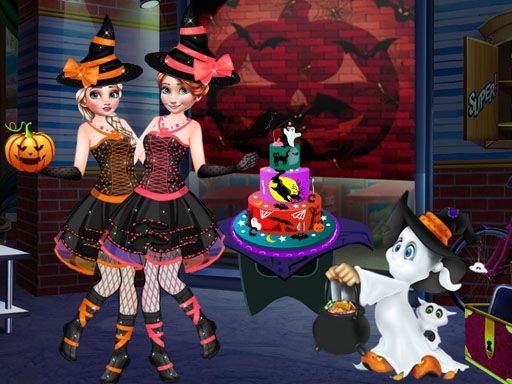 HALLOWEEN SPECIAL PARTY CAKE - browser game screenshot