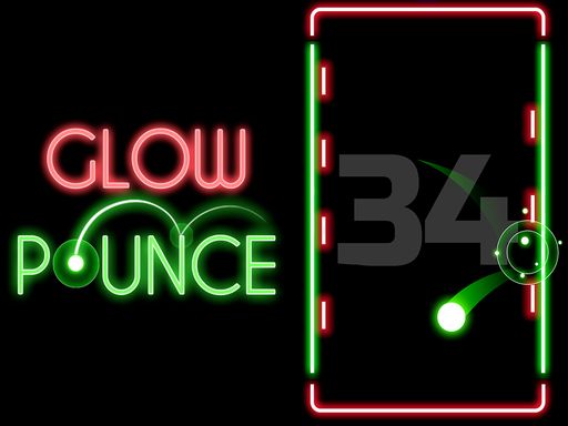 Glow Pounce - browser game screenshot