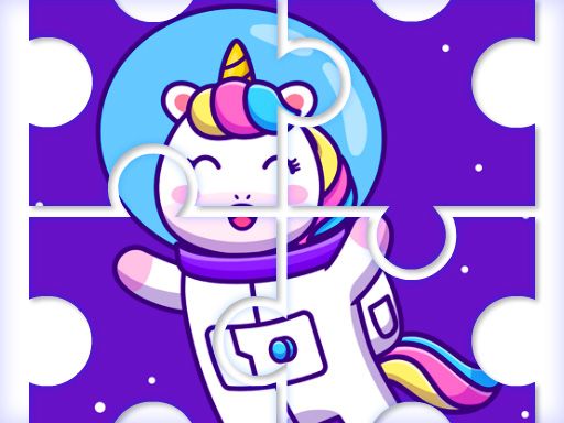 Cute Rainbow Unicorn Puzzles Cute Rainbow Unicorn Puzzles - browser game screenshot