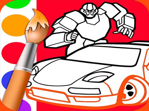 Kids Coloring Book for Boys - browser game screenshot