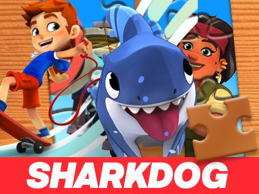 Sharkdog Jigsaw Puzzle - browser game screenshot