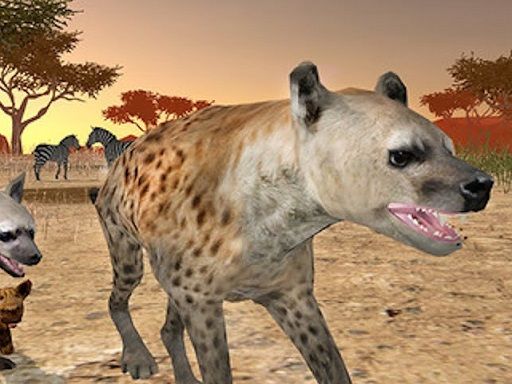 Hyena Simulator 3D - browser game screenshot