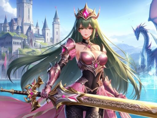 Golden Sword Princess - browser game screenshot