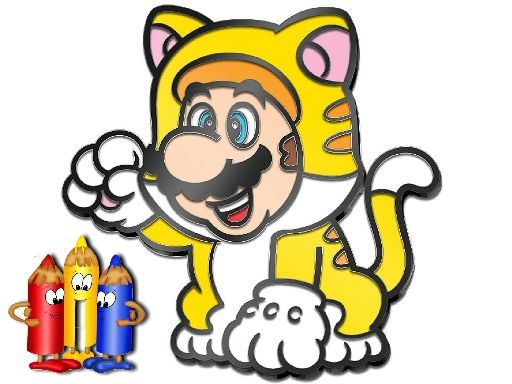 Mario Rush Coloring Book - browser game screenshot