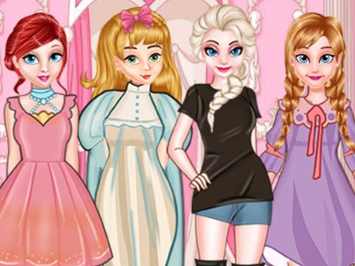 Princess Paper Doll Style Dress Up - browser game screenshot