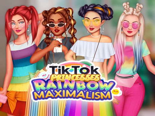 TikTok Princesses Rainbow - browser game screenshot