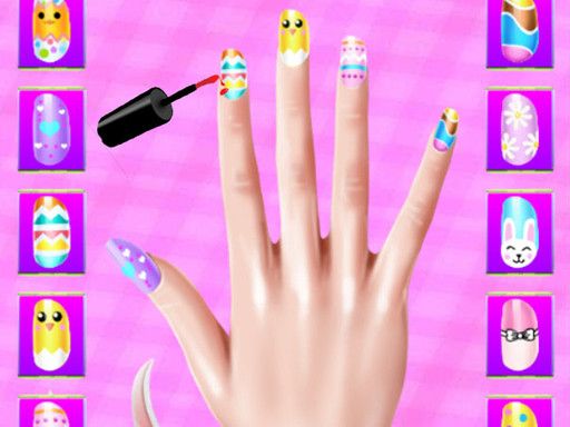 Easter Nails Design Salon - browser game screenshot